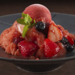 リモネかき氷ソフトクリームと苺フレーバー2+